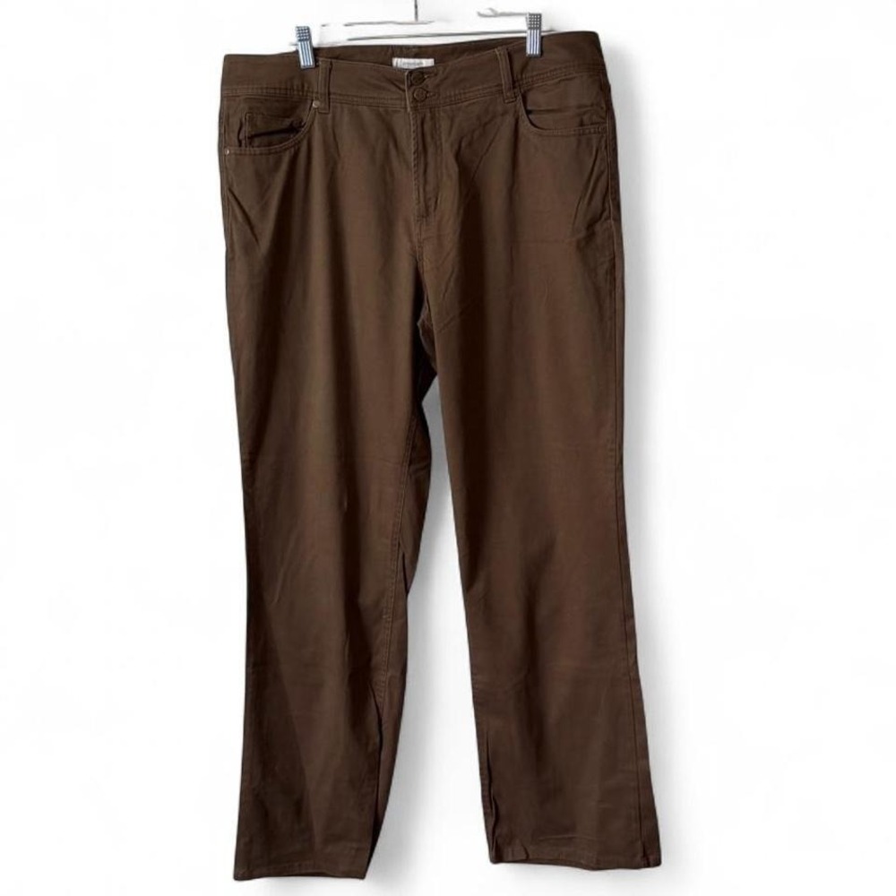 Vintage Y2K Dressbarn Brown Straight Leg Pants, Women's Size 16